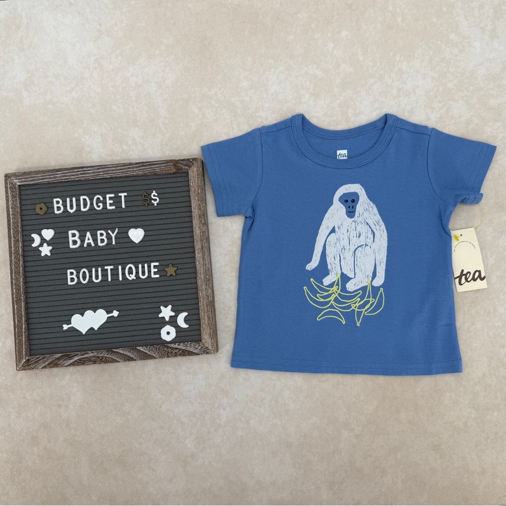Tea Collection Blue Monkey Graphic Tee